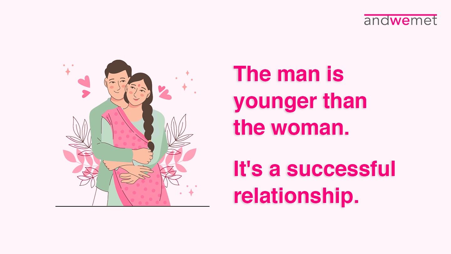 Can the woman be older than the man in relationships?