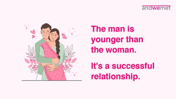 Can the woman be older than the man in relationships?