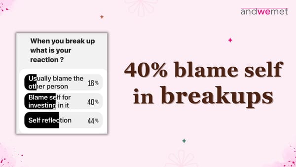 Stop! No blame-game post a break-up