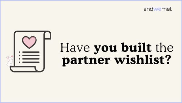 Creating Your Ideal Partner Checklist